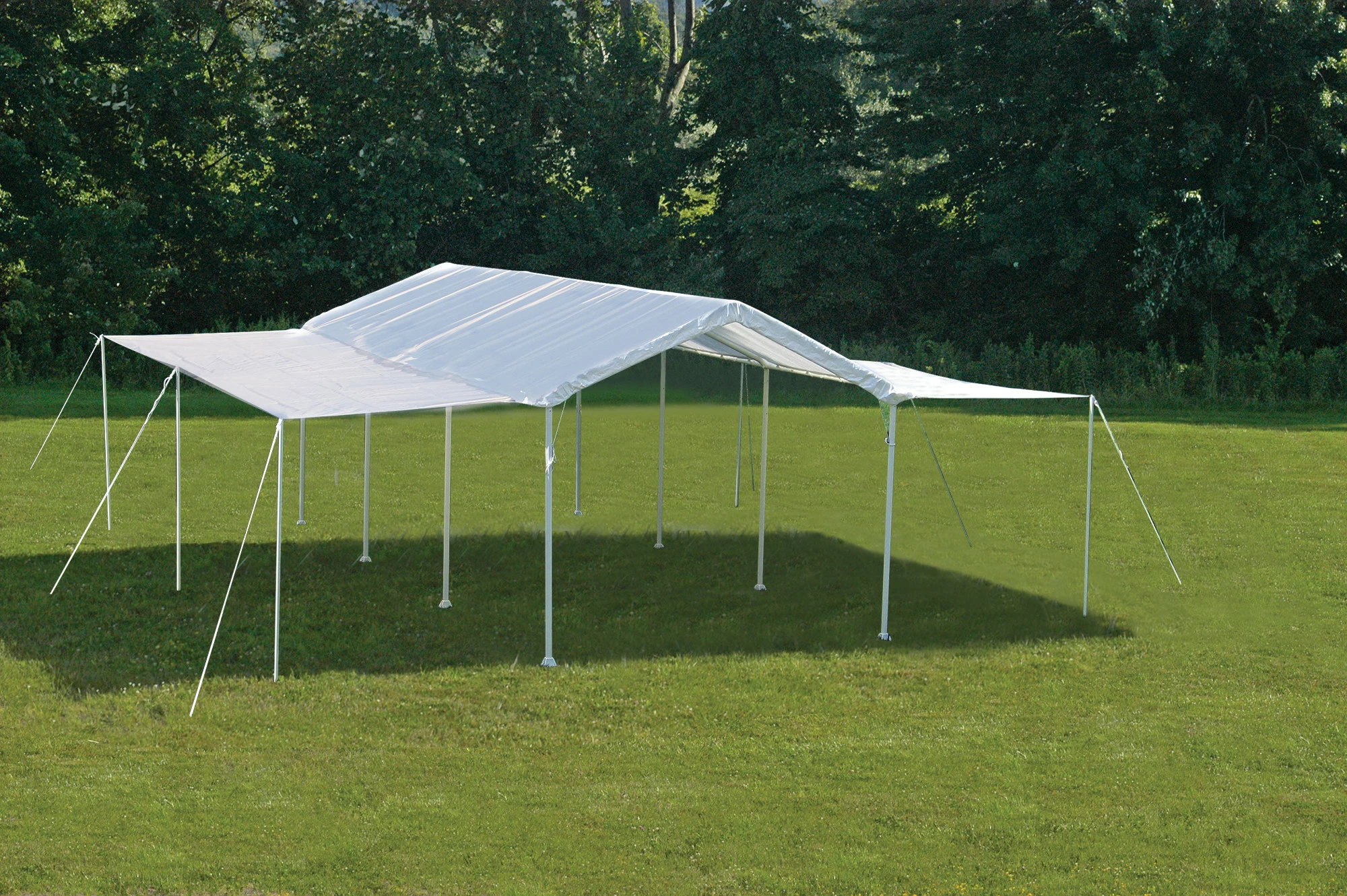 ShelterLogic Canopy Extension Kit - 10-ft X 20-ft - White 8 ShelterLogic Canopy Extension Kit - 10-ft X 20-ft - White - Image 6