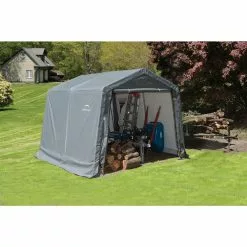 ShelterLogic Shed-in-a-Box Storage Shelter 10 X 10 X 8 Ft Gray -ShelterLogic Sales 330034142 AlternateImage2