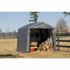 ShelterLogic Shed-in-a-Box Storage Shelter 10 X 10 X 8 Ft Gray -ShelterLogic Sales 330034142 AlternateImage3