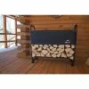 Shelterlogic Firewood Rack With Black Powder-Coated Finish And 2-Way Adjustable Polyester With Cover, 4 Ft -ShelterLogic Sales 330034146 AlternateImage3