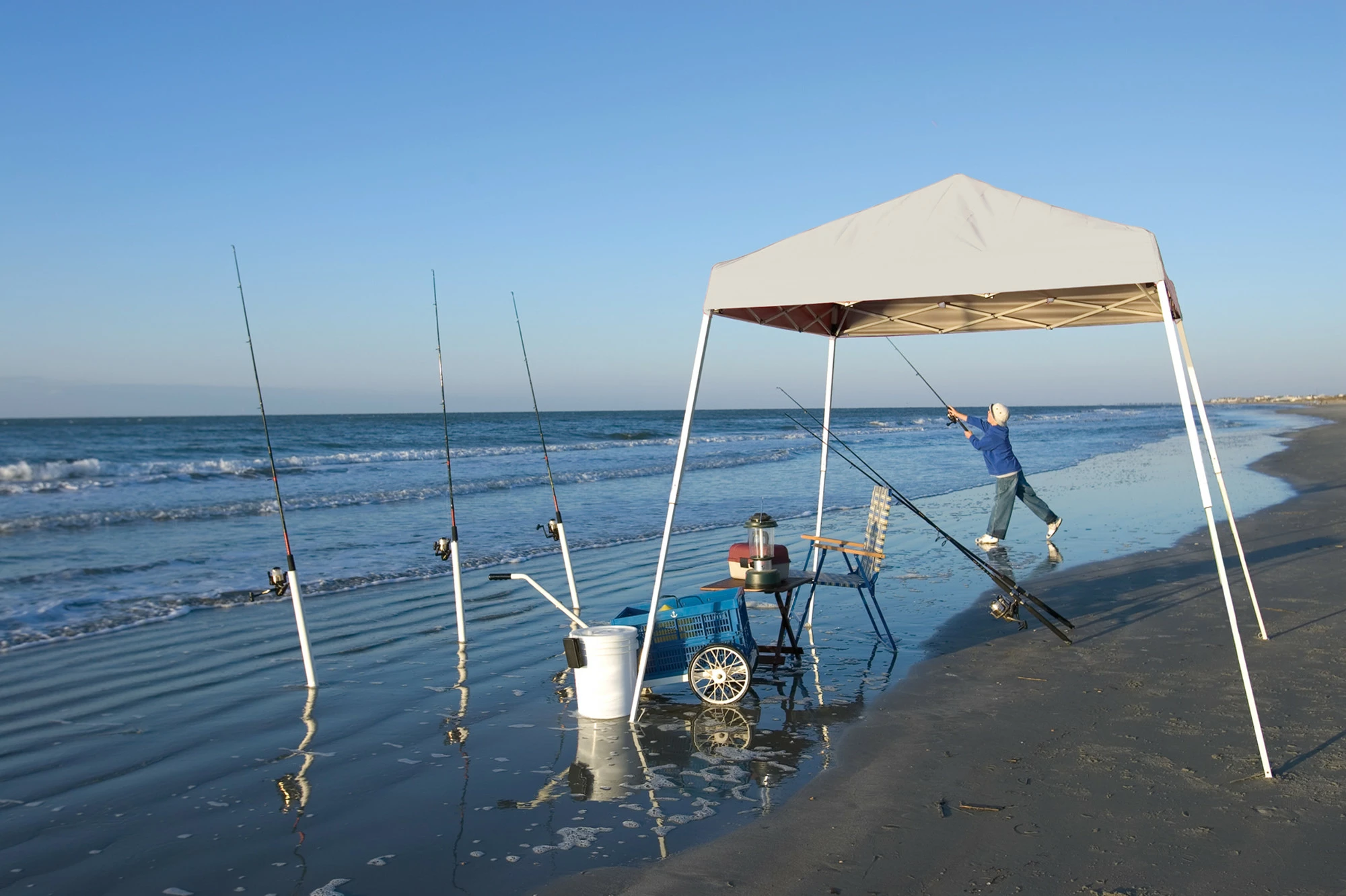 ShelterLogic Pop-Up Canopy HD® Slant Leg - 8-ft X 8-ft - White 4 ShelterLogic Pop-Up Canopy HD® Slant Leg - 8-ft X 8-ft - White - Image 2
