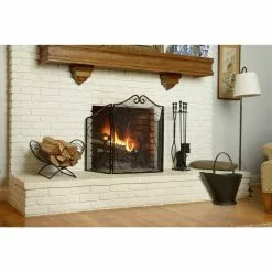ShelterLogic Classic Decorative Steel Firewood Rack Black -ShelterLogic Sales 330034636 AlternateImage4