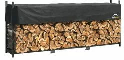 ShelterLogic Ultra Duty Firewood Rack With Cover - Black -ShelterLogic Sales 330034645 MainImage 001