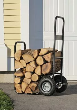 ShelterLogic Haul-It Wood Mover® Rolling Firewood Cart - Black