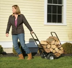 ShelterLogic Haul-It Wood Mover® Rolling Firewood Cart - Black -ShelterLogic Sales 330034647 AlternateImage4