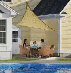 ShelterLogic Shade Sail Triangle - 16-ft X 16-ft - Sand -ShelterLogic Sales 330035250 AlternateImage3