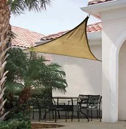 ShelterLogic Shade Sail Triangle - 16-ft X 16-ft - Sand -ShelterLogic Sales 330035250 AlternateImage8