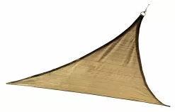 ShelterLogic Outdoor Shade Sail Triangle - 12-ft X 12-ft - Sand