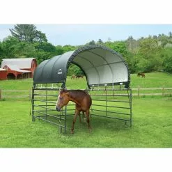 ShelterLogic Corral Shelter Livestock Shade 10x10 Ft Green -ShelterLogic Sales 330736773 AlternateImage2