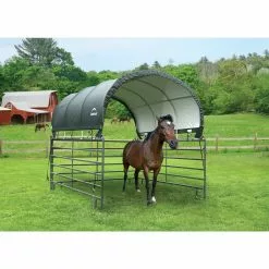ShelterLogic Corral Shelter Livestock Shade 10x10 Ft Green -ShelterLogic Sales 330736773 AlternateImage4