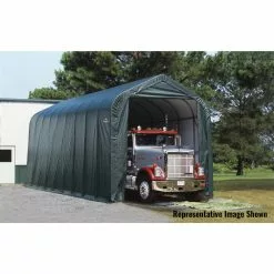 ShelterLogic ShelterCoat 16 X 40 Ft Garage Peak Green STD -ShelterLogic Sales 330736784 AlternateImage2