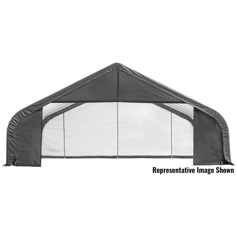 ShelterLogic ShelterCoat 28 X 28 Ft Garage Peak Gray STD 6 ShelterLogic ShelterCoat 28 X 28 Ft Garage Peak Gray STD - Image 4