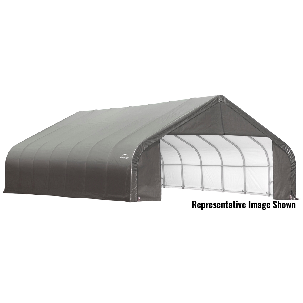 ShelterLogic ShelterCoat 28 X 28 Ft Garage Peak Gray STD 4 ShelterLogic ShelterCoat 28 X 28 Ft Garage Peak Gray STD - Image 2
