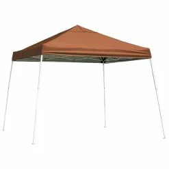 ShelterLogic Pop-Up Canopy HD - Slant Leg 10 X 10 Ft Terracotta