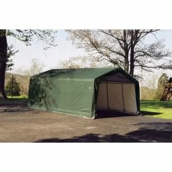 ShelterLogic ShelterCoat 13 X 20 Ft Garage Peak Green STD -ShelterLogic Sales 330736990 AlternateImage3