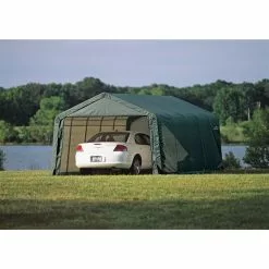 ShelterLogic ShelterCoat 13 X 20 Ft Garage Peak Green STD