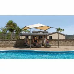 ShelterLogic Pacifica Gazebo With Cover - 10 Ft X 10 Ft - Charcoal/Marzipan Tan -ShelterLogic Sales 330737084 AlternateImage1
