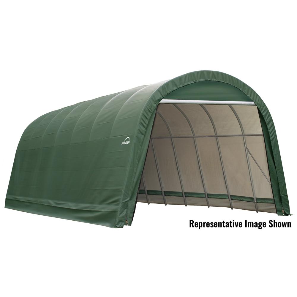 ShelterLogic ShelterCoat 15 X 28 Ft Garage Round Green STD 3 ShelterLogic ShelterCoat 15 X 28 Ft Garage Round Green STD