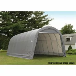 ShelterLogic ShelterCoat 15 X 28 Ft Garage Round Gray STD