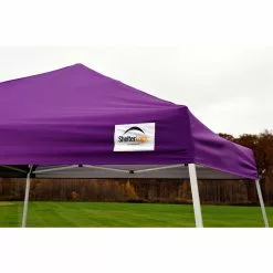 ShelterLogic Pop-Up Canopy HD - Slant Leg 10 X 10 Ft Purple