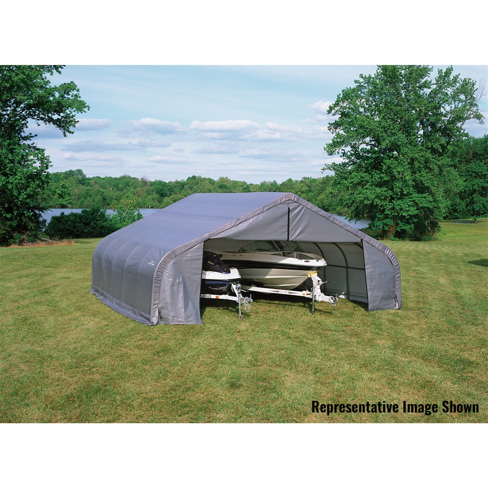 ShelterLogic ShelterCoat 22 X 28 Ft Garage Peak Gray STD 9 ShelterLogic ShelterCoat 22 X 28 Ft Garage Peak Gray STD - Image 7