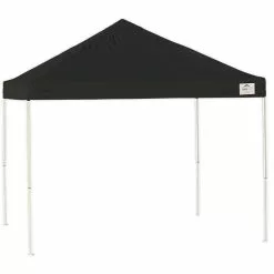ShelterLogic Pop-Up Canopy HD - Straight Leg 10 X 10 Ft Black