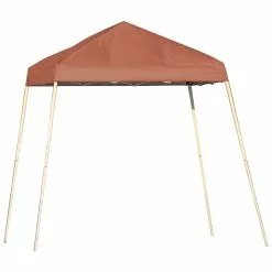 ShelterLogic Pop-Up Canopy HD - Slant Leg 8 X 8 Ft Terracotta