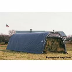 ShelterLogic ShelterCoat 13 X 28 Ft Garage Round Gray STD