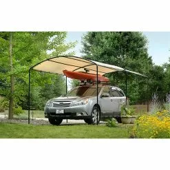 ShelterLogic 9-ft L Square Sandstone Standard Canopy -ShelterLogic Sales 330865605 AlternateImage1
