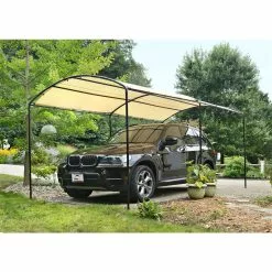 ShelterLogic 9-ft L Square Sandstone Standard Canopy -ShelterLogic Sales 330865605 AlternateImage2