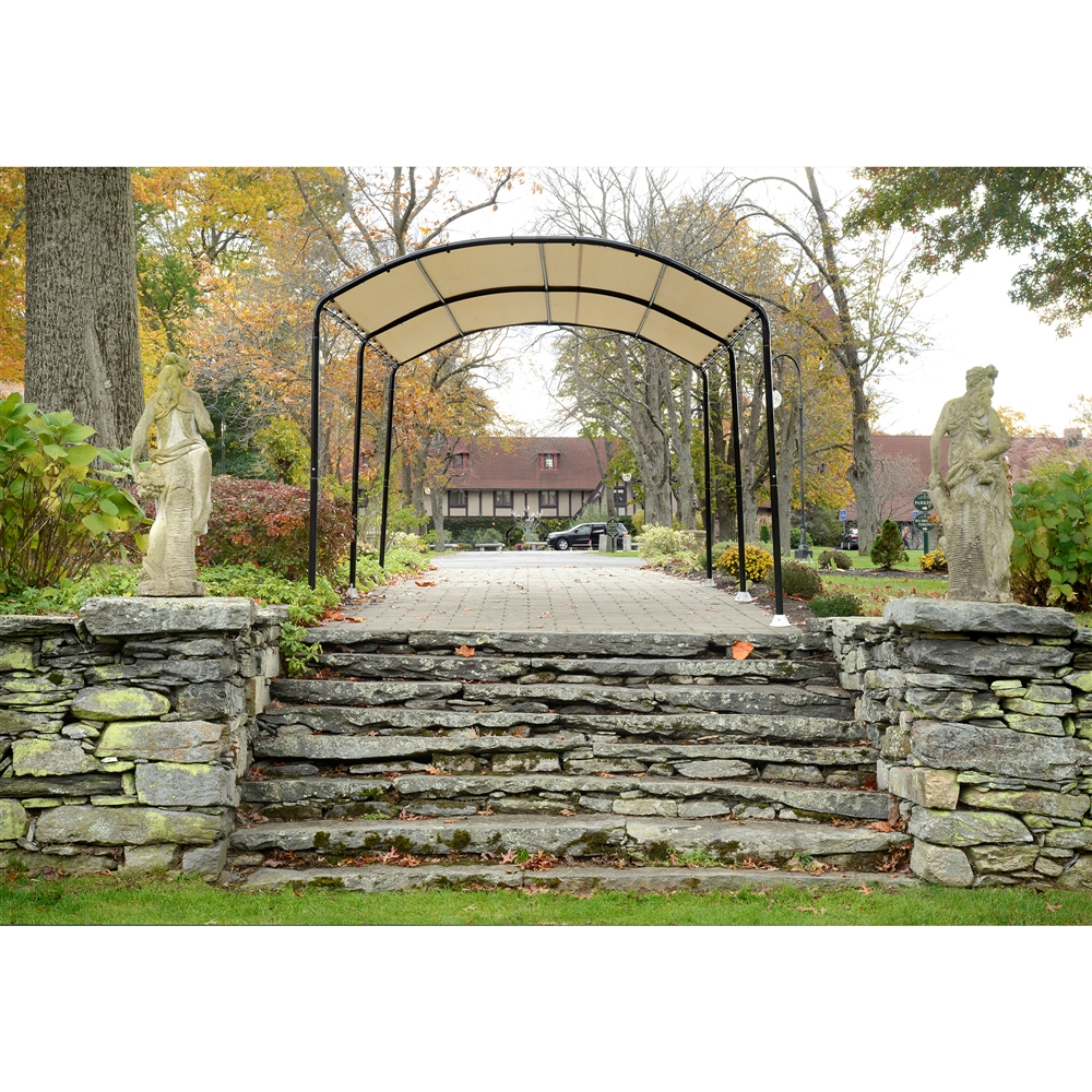 ShelterLogic 10-ft L Square Sandstone Standard Canopy 6 ShelterLogic 10-ft L Square Sandstone Standard Canopy - Image 4