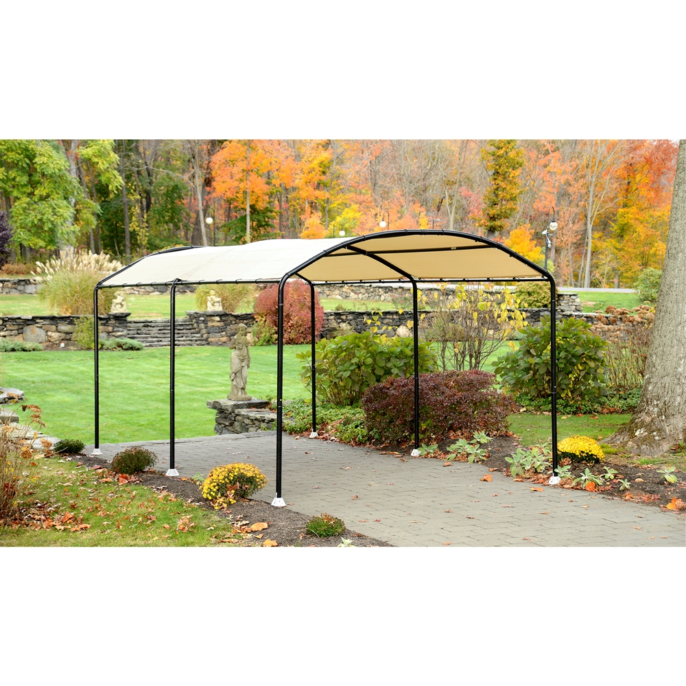 ShelterLogic 10-ft L Square Sandstone Standard Canopy 3 ShelterLogic 10-ft L Square Sandstone Standard Canopy