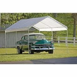 ShelterLogic MaxAP 10-ft Rectangular White Gazebo Canopy
