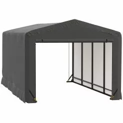 ShelterLogic ShelterTube 10-in X 18-in X 8-in Grey Garage And Storage Shelter